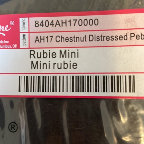 Thirty-One Rubie Mini in Chestnut Distressed Pebble NIP - Picture 5 of 5